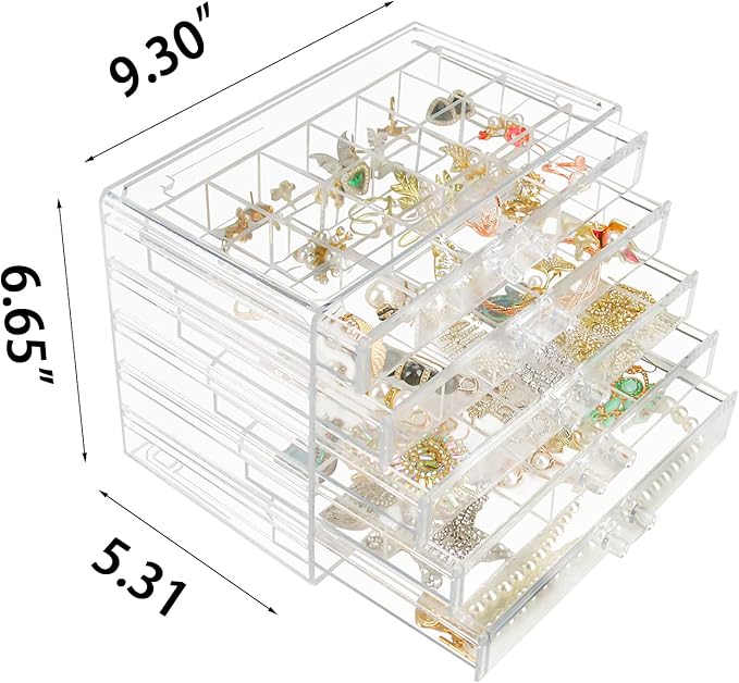 Clear Acrylic Jewelry Organizer