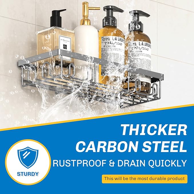 Shower Caddy 9 Pack, Grey 9 Pack