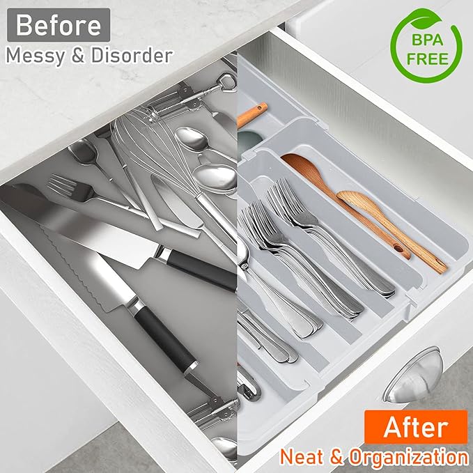 Expandable Silverware Drawer Organizer