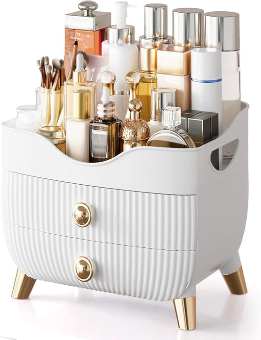 Makeup Organizer Countertop, White