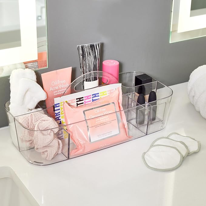 Recycled Plastic Cosmetic Organizer Tote, The Clarity Collection