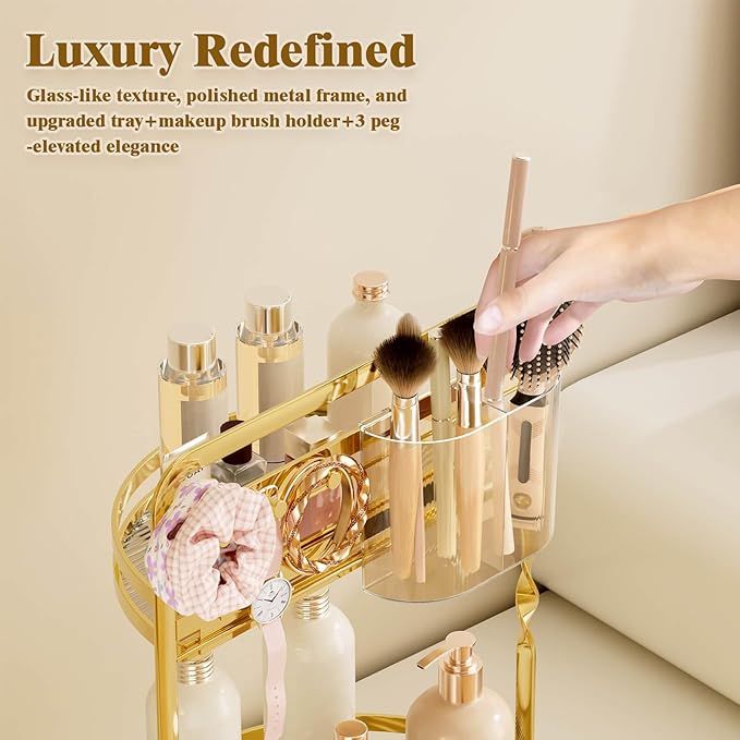 360° Rotating Makeup Organizer for Vanity
