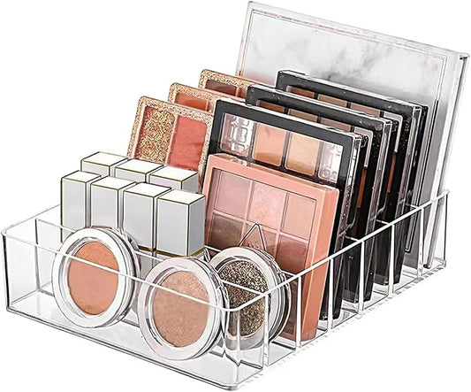 Clear Acrylic Makeup Organizer for Eyeshadow Palette and Lipstick Organizer