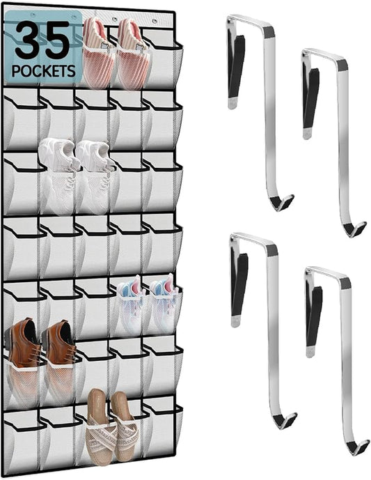 Kotkn 35 Compartment Over The Door Storage, White