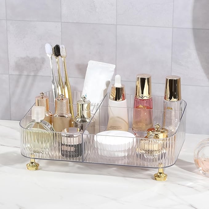 Makeup Organizer Countertop for Vanity, Clear