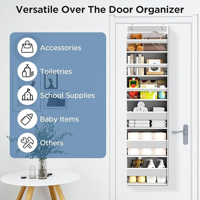 6 Tiers Over The Door Organizer, 1 Grey
