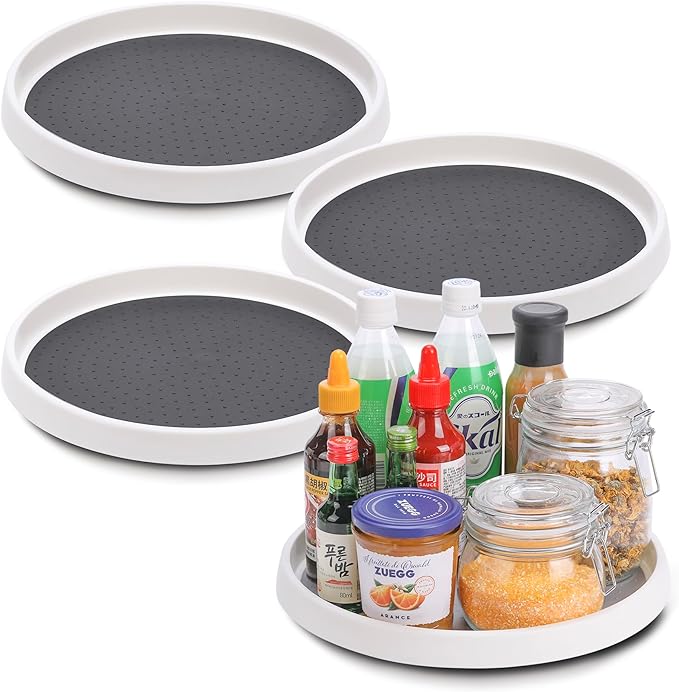 Lazy Susan Turntable, Set of 4, 4 Pack 12 in