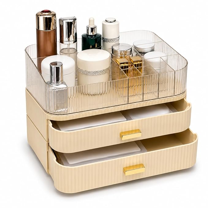 Makeup Organizer with Stackable Drawers