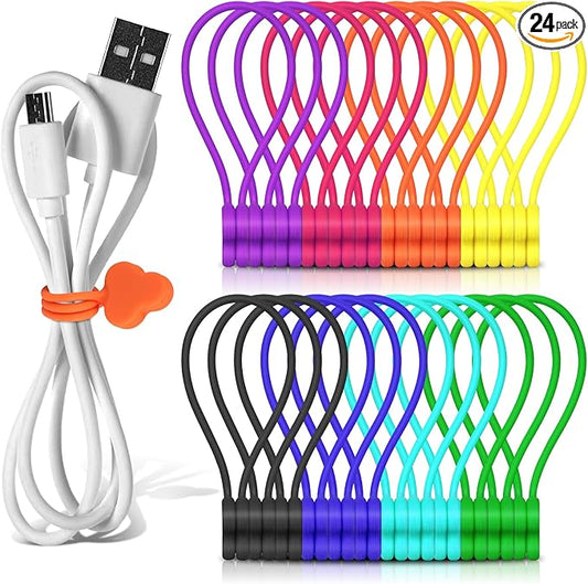 Reusable Magnetic Cable Organizer Twist Ties