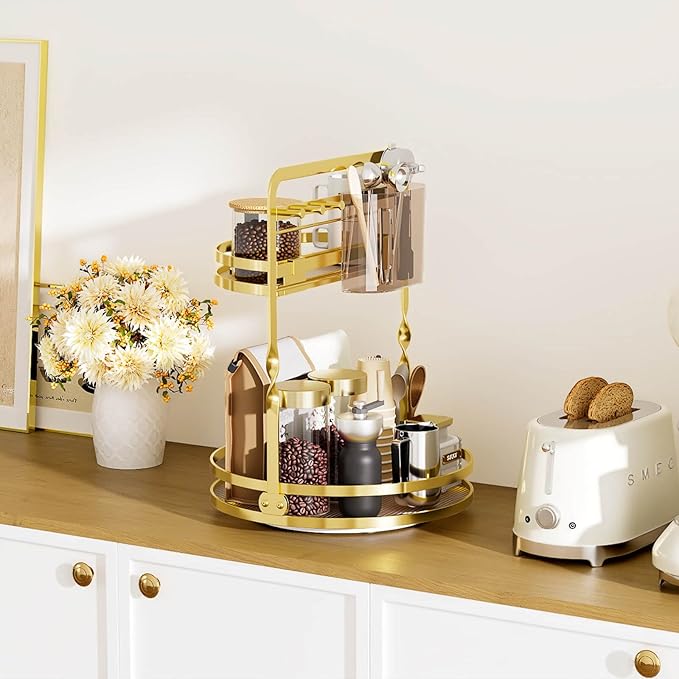 360° Rotating Makeup Organizer for Vanity