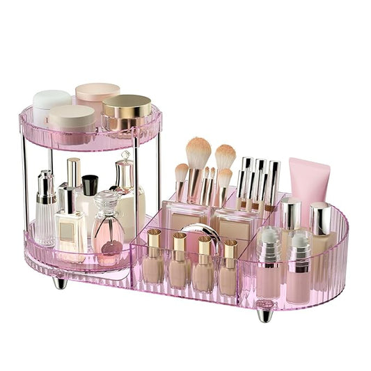 360 Rotating Vanity Makeup Organizer