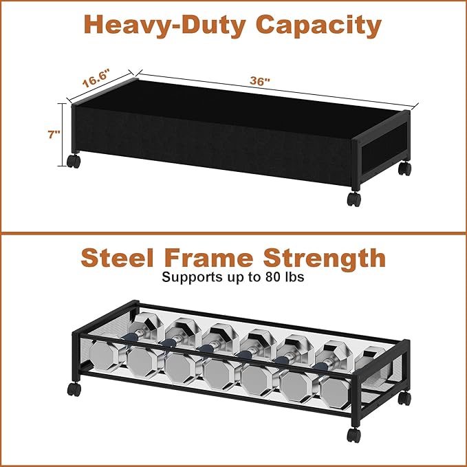 2 Pack Under the Bed Storage Containers