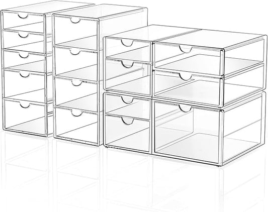 Makeup Drawer Storage Organizer with 16 Drawers