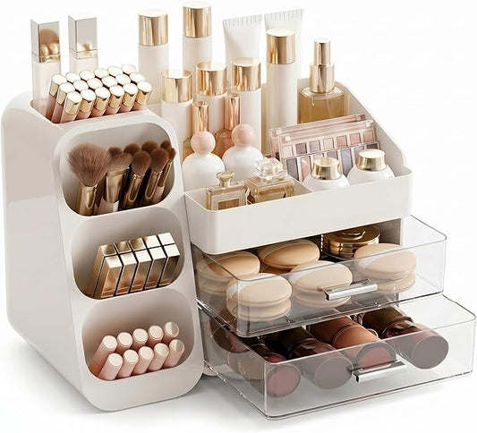Makeup Organizer for Vanity, Large Skincare Organizers Countertop