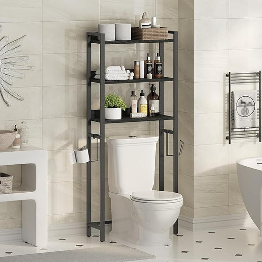 Over The Toilet Storage Rack, Black TSBK6001