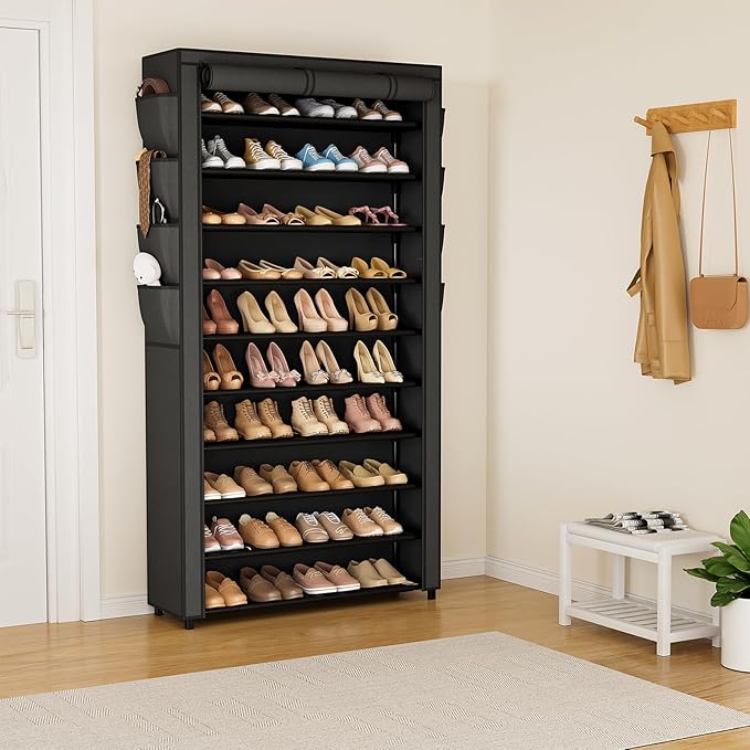 Tall Shoe Rack with Cover, Garage