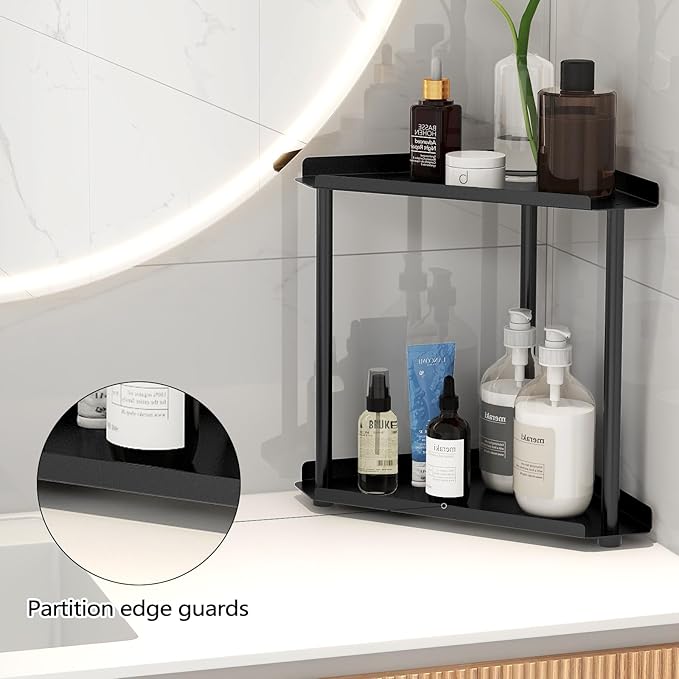 Corner Bathroom Counter Organizer, Bathroom Organizer Countertop