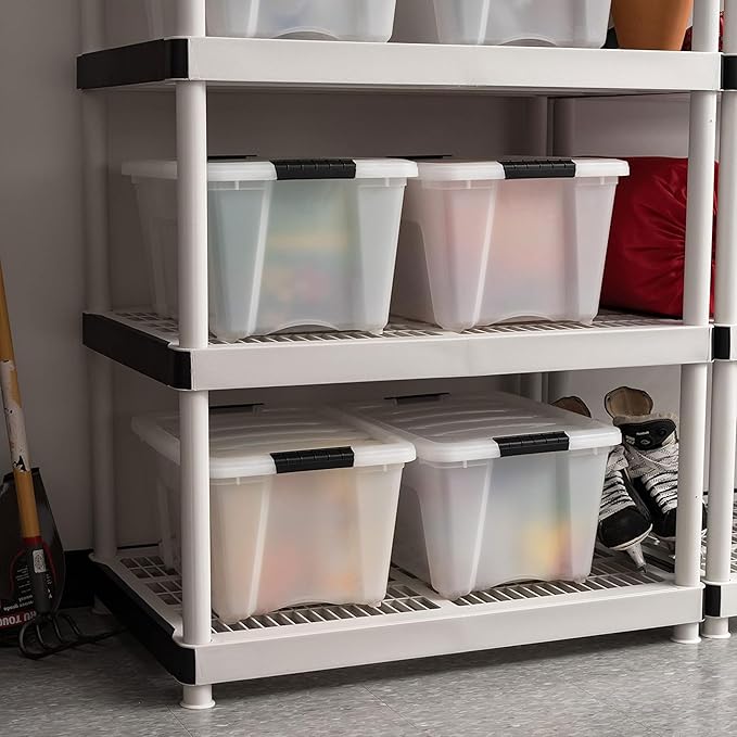 USA 8 Pack Stackable Storage Bin