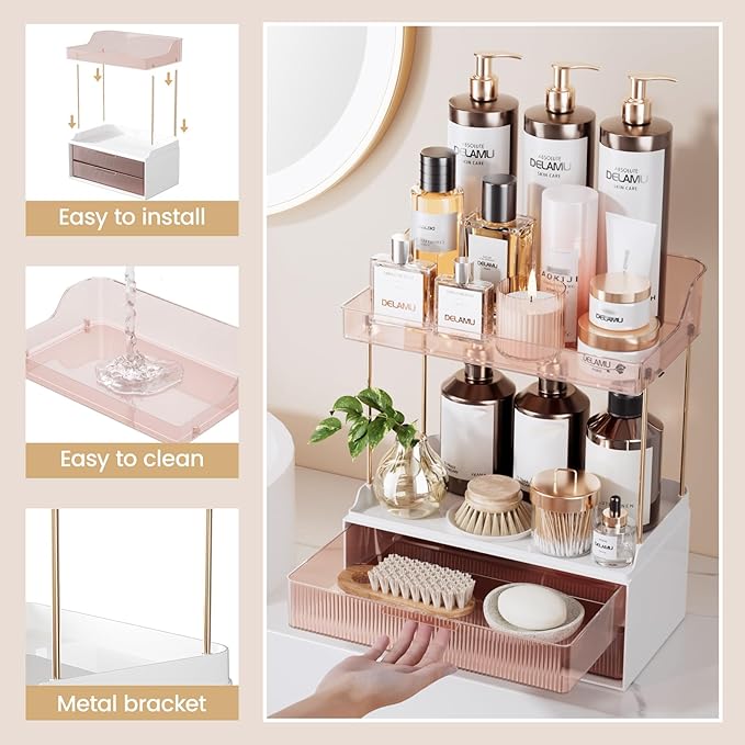 Bathroom Organizers and Storage, Grapefruit