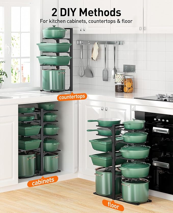 Pots and Pans Organizer under Cabinet 23.62" Height