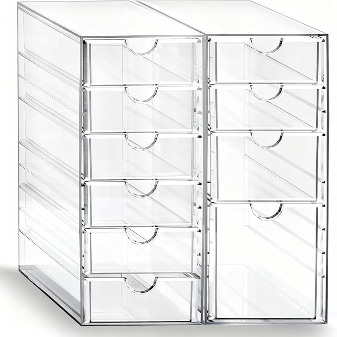 Acrylic Drawer Makeup Organizer with 10 Drawers