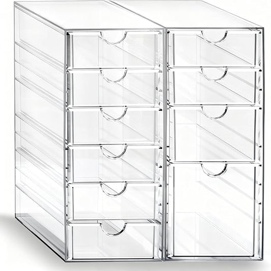 Acrylic Drawer Makeup Organizer with 10 Drawers