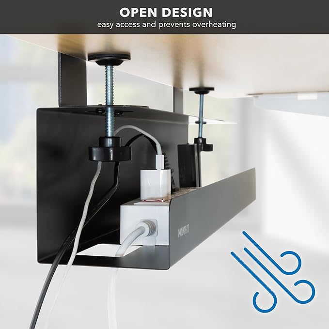 Mount-It! Under Desk Cable Management Tray