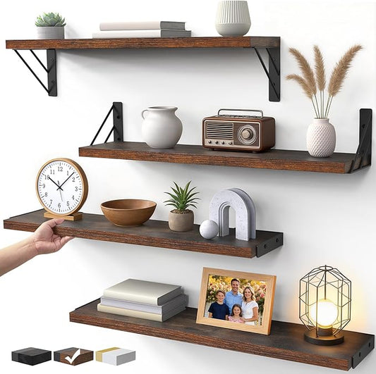 Wall Shelves for Bedroom Decor, Floating Shelves for Wall
