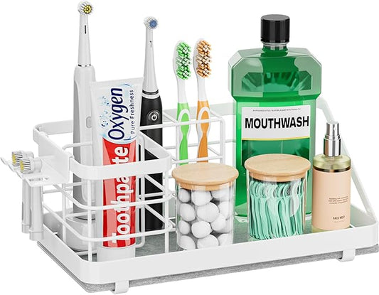 Toothbrush Holders Instant-Drying Organizer, White
