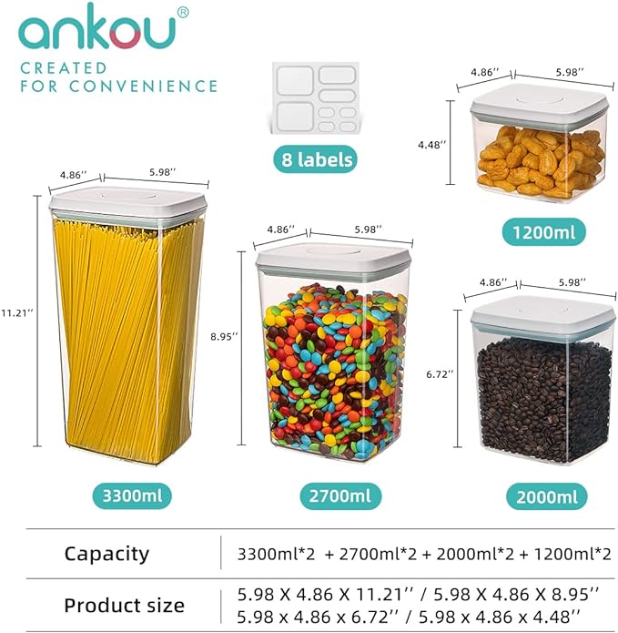 Food Storage Containers Pop Airtight Food Storage Containers with Lids