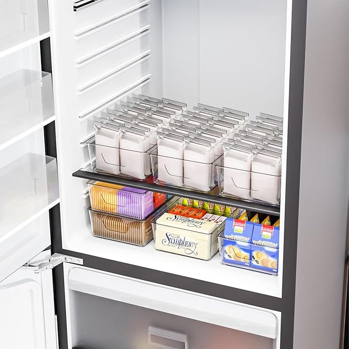 Stackable 2 Pack Snack Organizer for Pantry Shelf