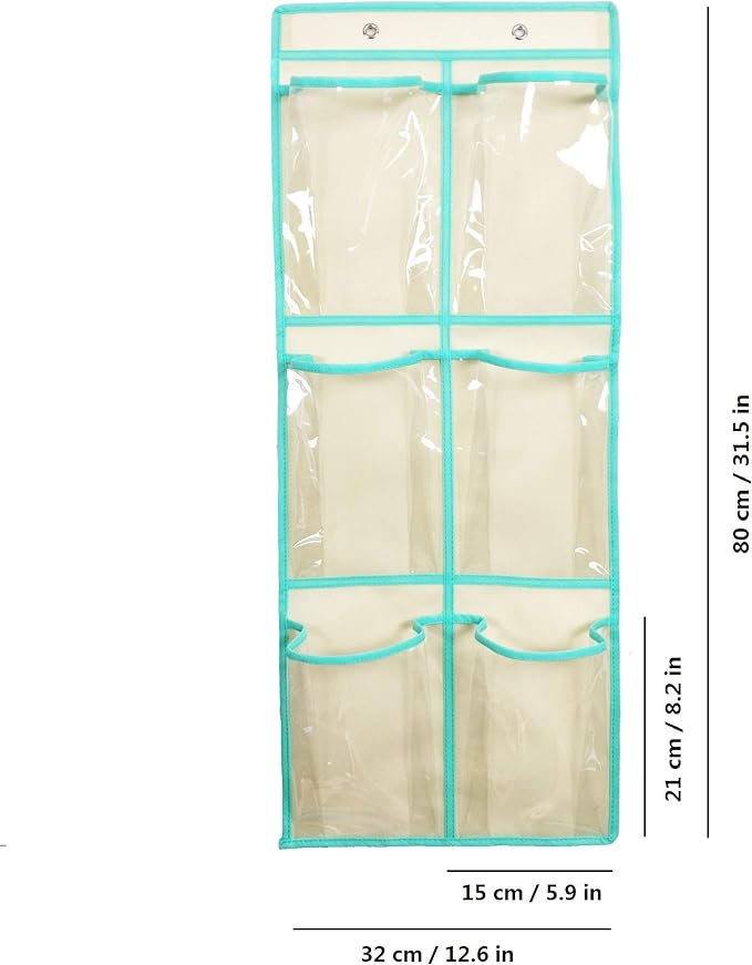 Over The Door Shoe Organizer Hanging Narrow Closet Door Shoe Storage Large Clear