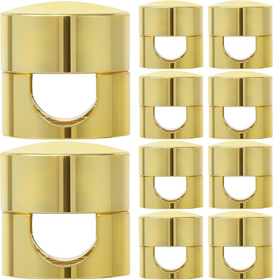 10 Sets Charger Holders for Cords, Gold Color Adjustable Cable Anchor Holders