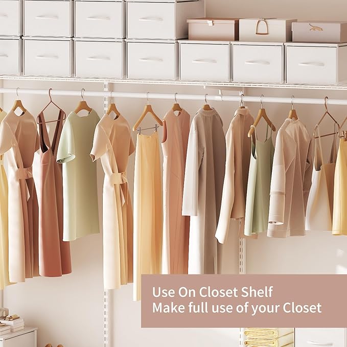 3 Packs Individual Stackable Storage Drawers with Wood Top for Closet