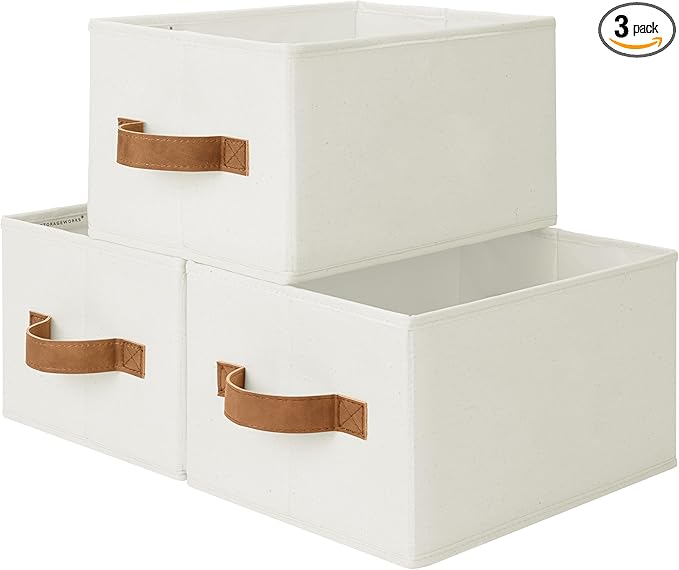 Closet Organizer Storage Baskets, Storage Bins for Shelves