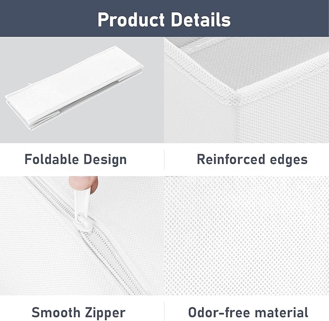 Drawer Organizer Clothes 14 Pack, White