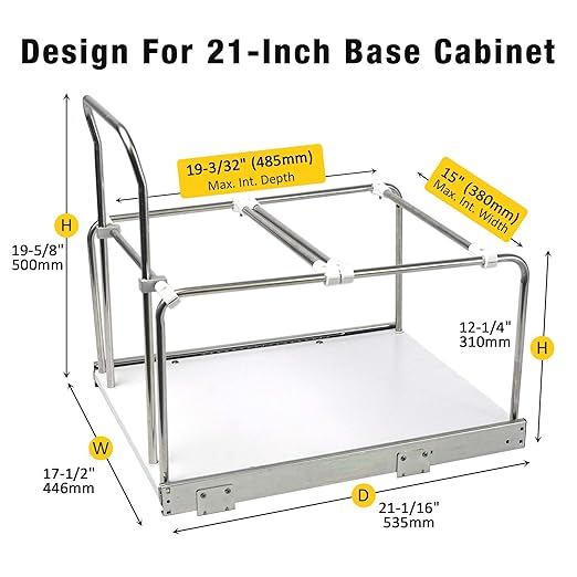 Slide Out Trash Can Holder Under Kitchen Cabinet