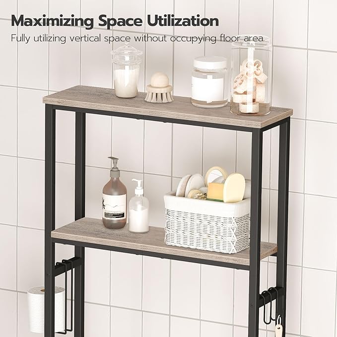 Over-The-Toilet Storage, 2-Tier Bathroom Organizer Over Toilet