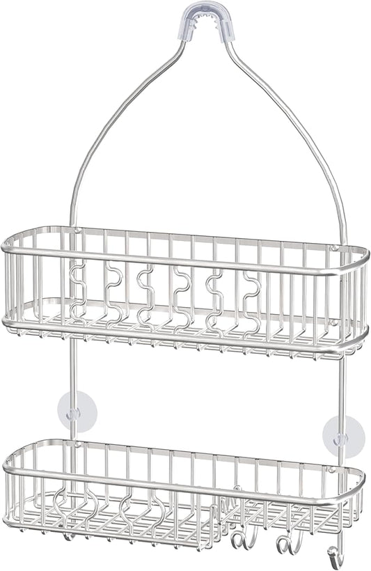 Simple Houseware Stainless Steel Bathroom Hanging Shower Head Caddy Organizer