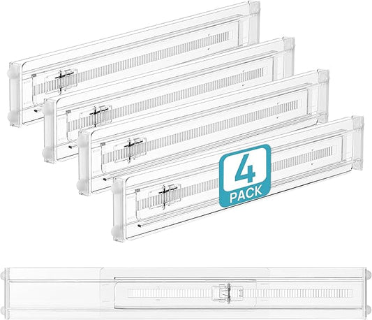 4 Pack Shallow Drawer Dividers