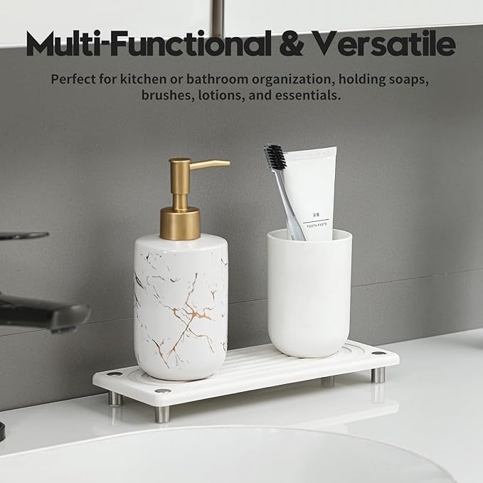 Water Absorbing Stone Sink Caddy, Diatomite Kitchen Sink Organizer