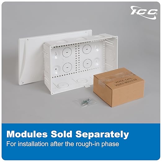 9” Plastic Structured Wiring Enclosure, Media Enclosure with Cover