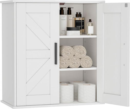 Bathroom Wall Cabinet, 11.8" D
