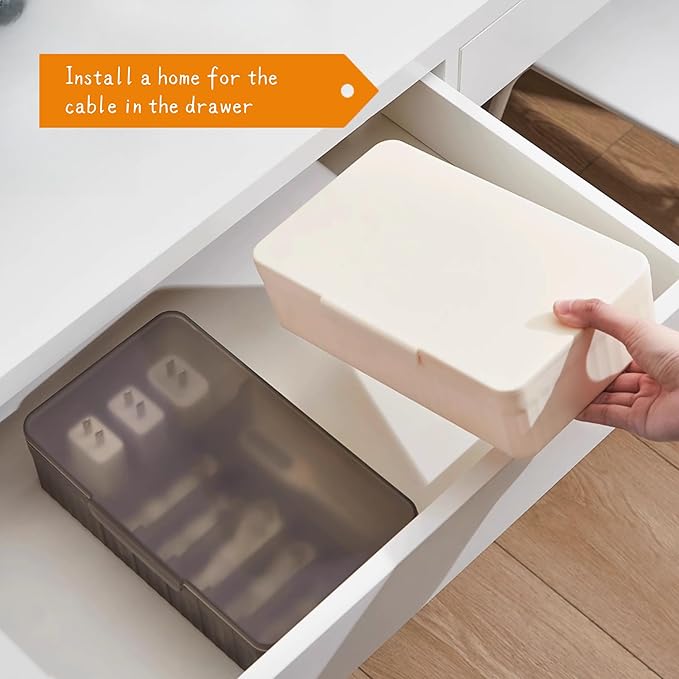 Cable Organizer Box Extra Wide