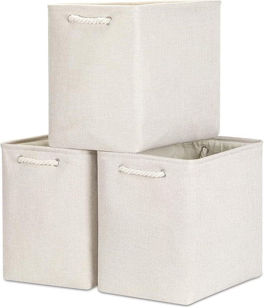 Bidtakay Extra Large Storage Baskets for Organizing Clothes Storage Bins 3 Pack