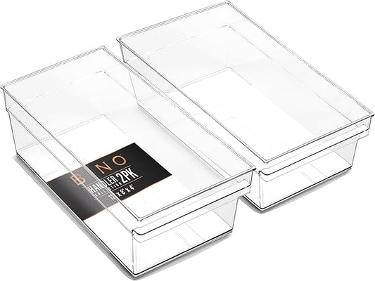 Plastic Storage Bins, Large, Shallow, THE HANDLER COLLECTION