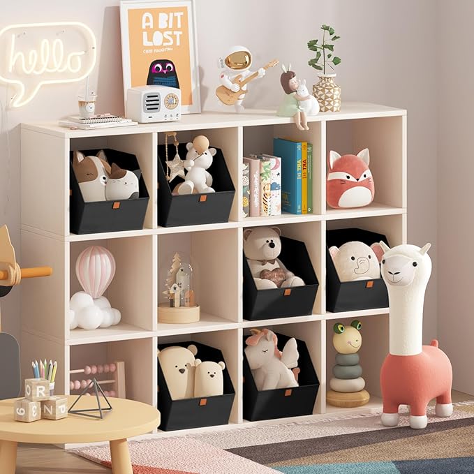 Fabric Closet Storage Cubes, Black