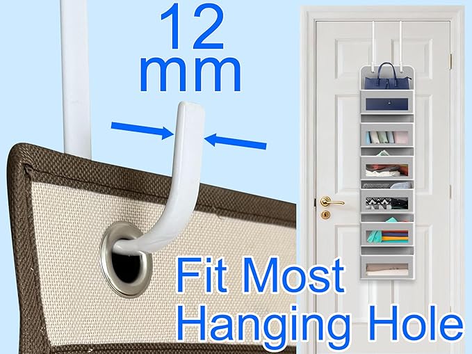 Mars-Rock Over The Door Metal Hooks with Plastic Coating 10" Fit 0.5" to 1 3/8" Door 4 Pcs Heavy Duty Single Towel Robe Rack Wreath Bathroom Shower Hanger Shoe Organizer Ironing Board Long White