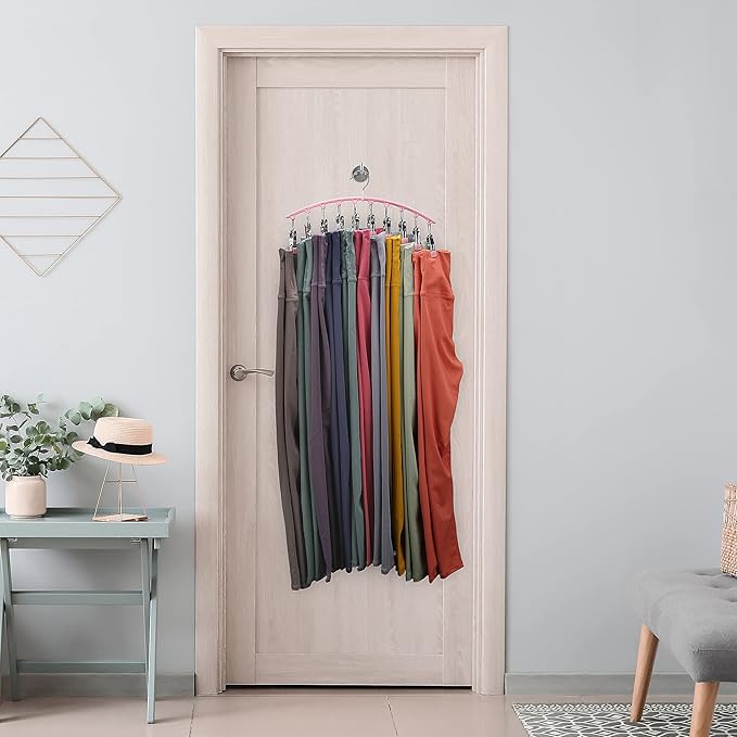 Legging Organizer for Closet, Pink