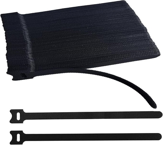 10 Inches 120 PCS Black Reusable Cable Ties